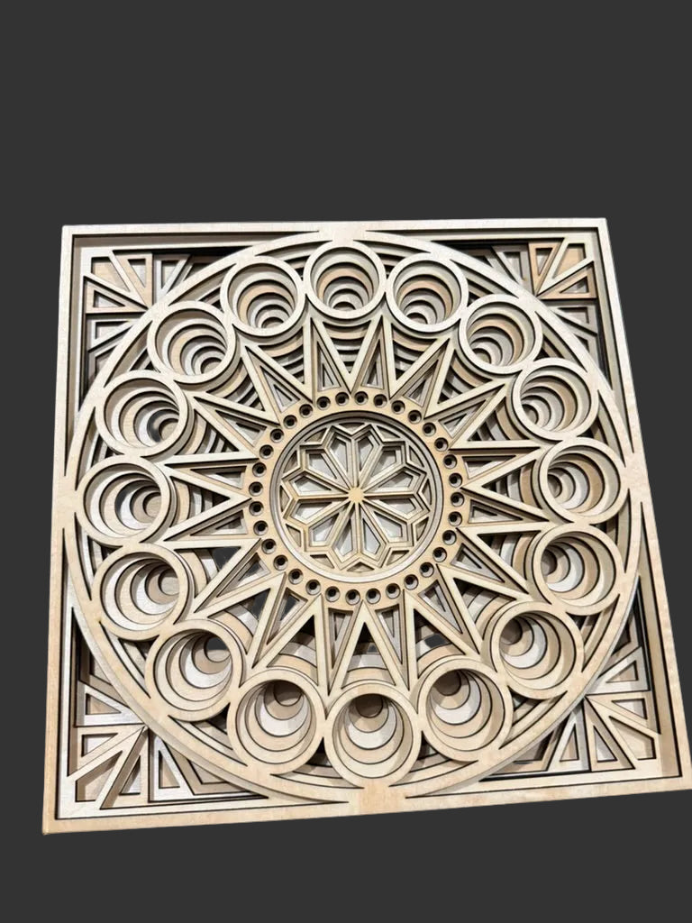 Geometric Mandala Wall Art