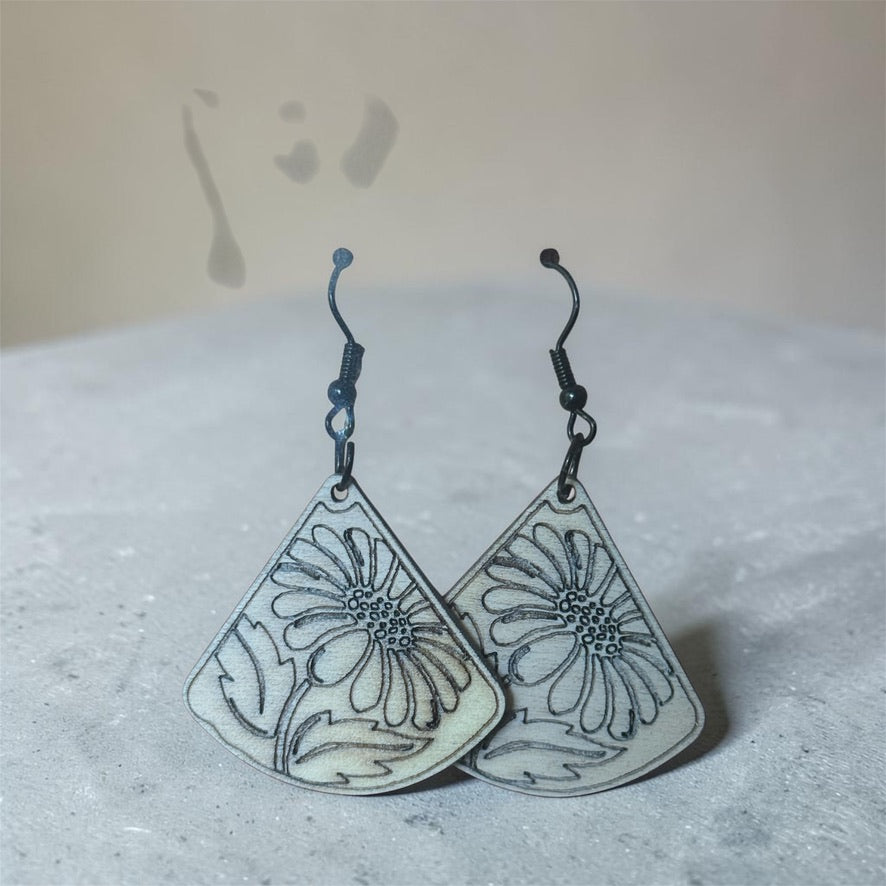 Sunflower Fan Earrings