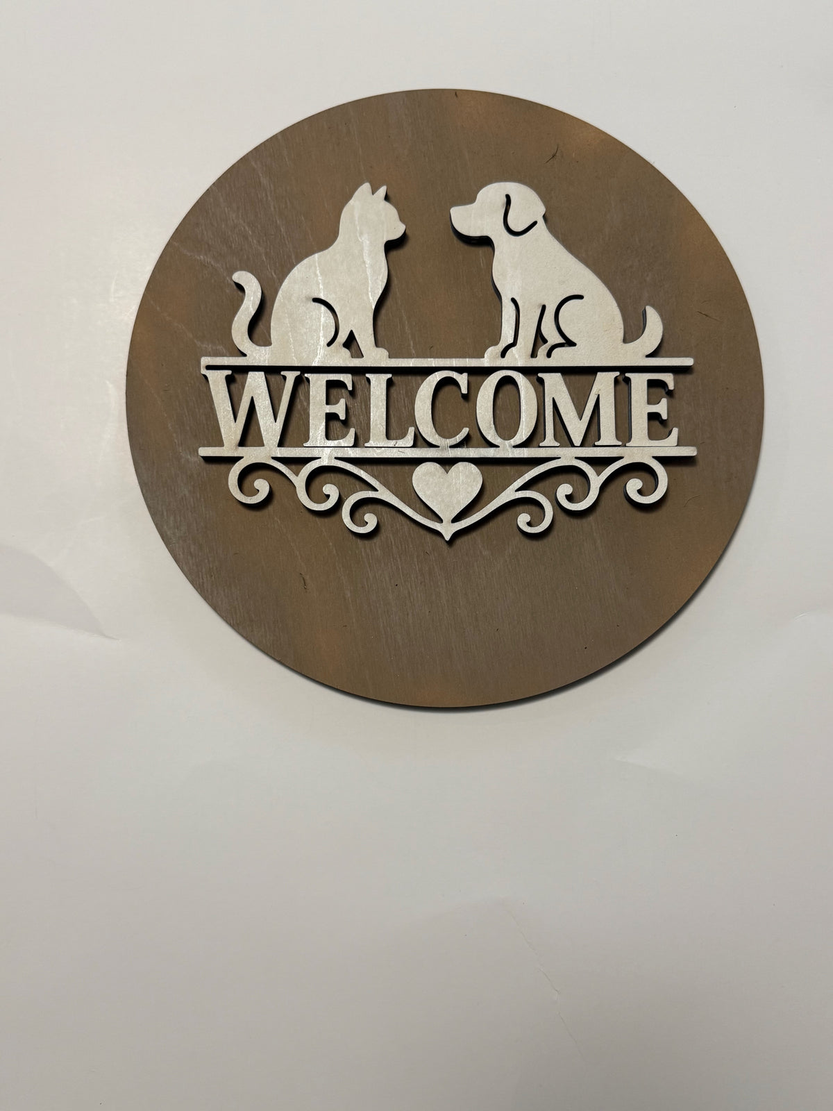 Cat & Dog Welcome Sign