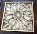 Layered Sunflower Wall Art