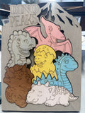 Dino Peaks Wood Puzzle