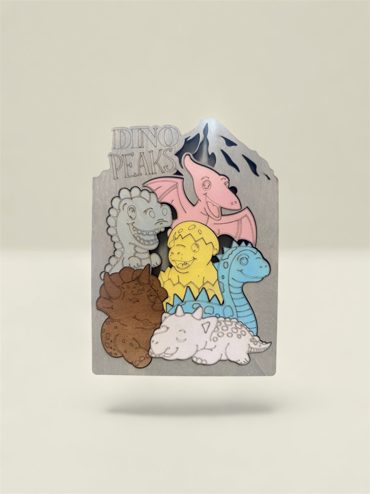 Dino Peaks Wood Puzzle