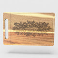Rolling Pin & Floral Cutting Board - Acacia